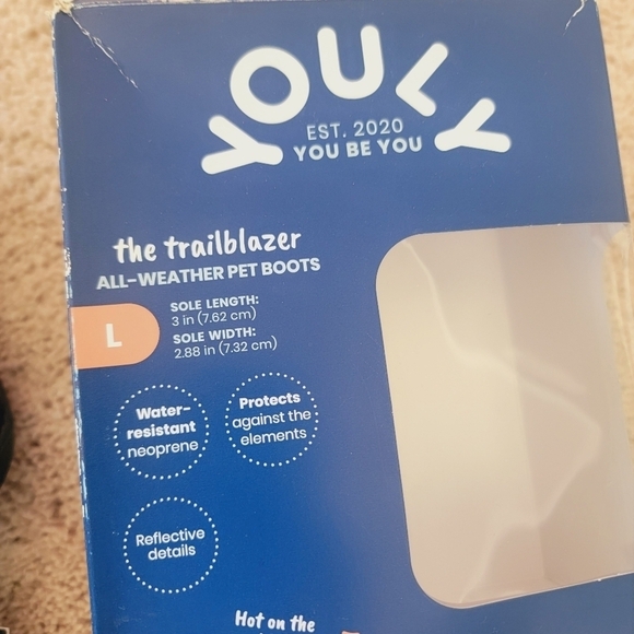 2/$20 New YOULY All Weather Dog Boot, Large - Picture 6 of 9